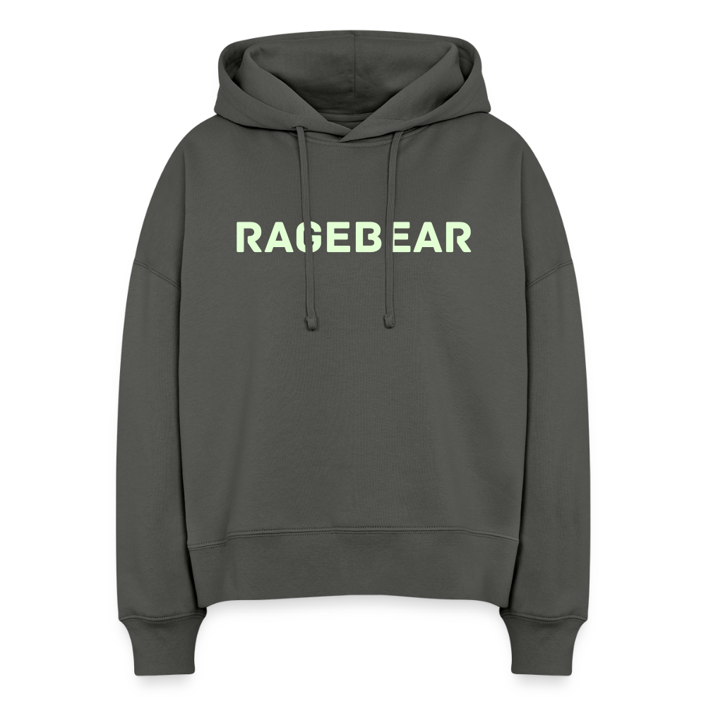 Naisten hupparo - Glow in the dark - hiilenharmaa