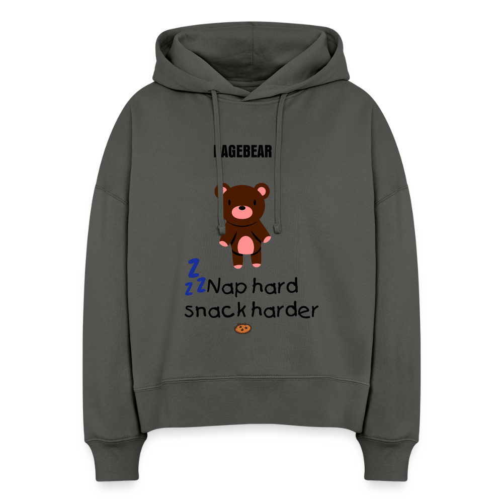 Naisten huppari - hiilenharmaa