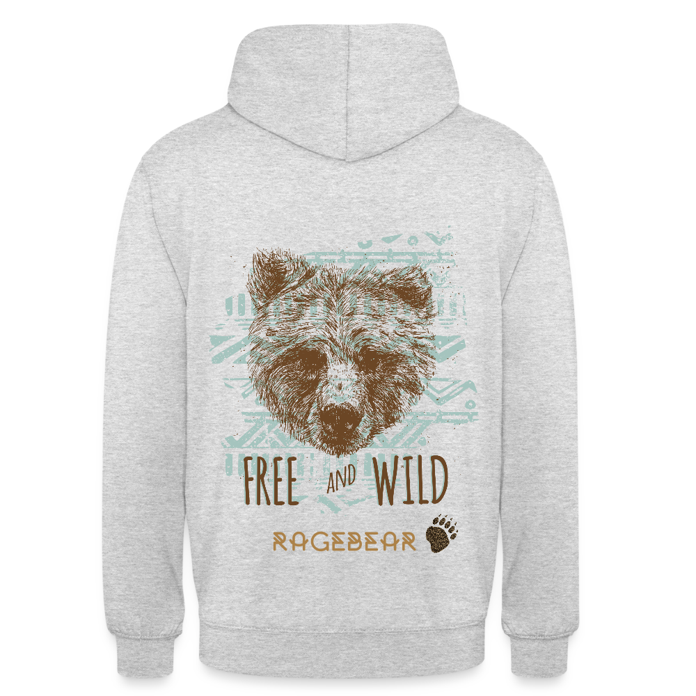 Huppari unisex - meleerattu vaaleanharmaa