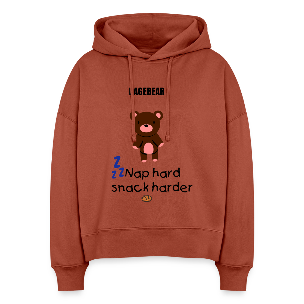 Naisten huppari - terrakotta