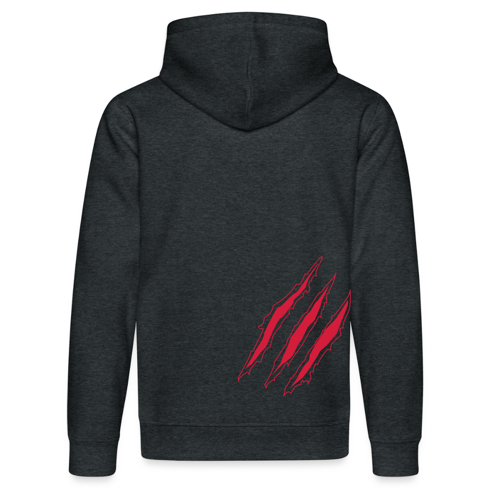 Miesten huppari - tummanharmaa meleerattu